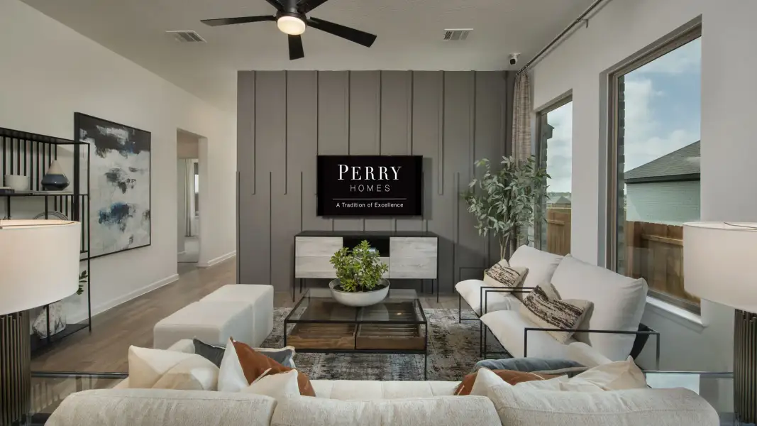 Furnished interior view inside a new home in Austin Point, Richmond (Image 10). Furnished interior view inside a new home in Austin Point, Richmond (Image 10).
