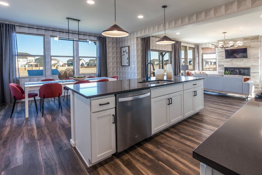 Representative furnished interior of a home built from the Twain by Hartford Homes in Trailside, Timnath (Image 45).