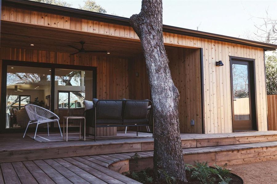Exterior details and patio area of a home in , Dallas (Image 27). Exterior details and patio area of a home in , Dallas (Image 27).