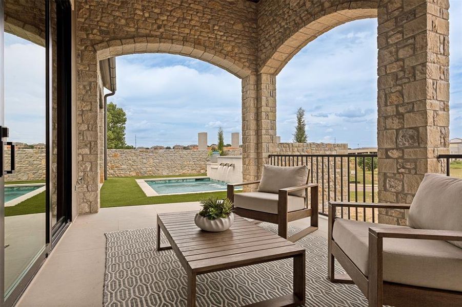 Beautiful views of the pool.