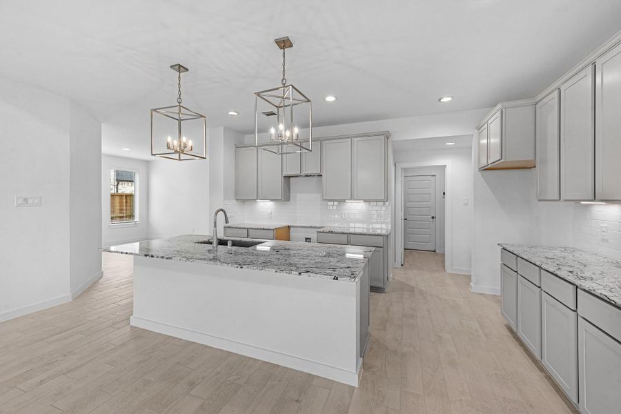 Furnished interior view inside a new home in Grand Mason Crossing, Katy (Image 5).