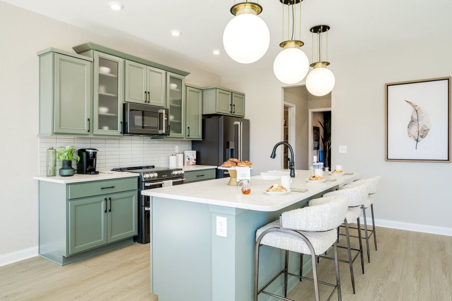 Representative furnished interior of a home built from the Magnolia by Fischer Homes in Vista Hills, Louisville (Image 15).