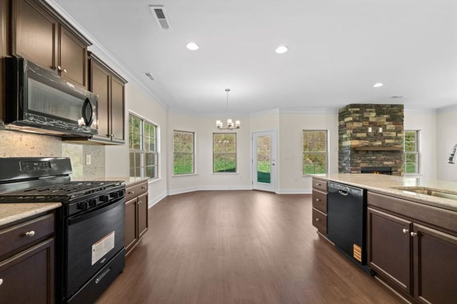 Furnished interior view inside a new home in Miller's Reserve, Winston-Salem (Image 13).