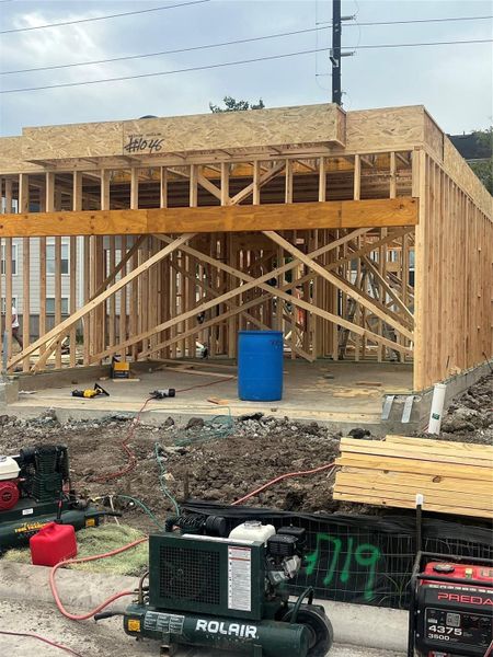 In-progress construction of a new home in , Houston, TX (Image 6).