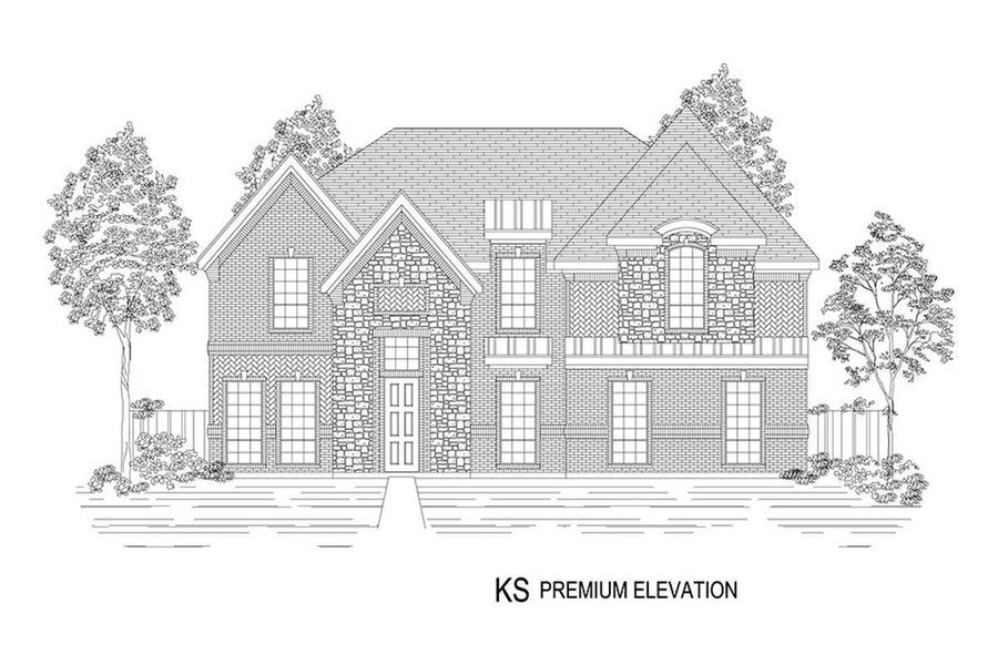Representative rendering of the exterior for the Stonehaven 2R by First Texas Homes (Image 24).