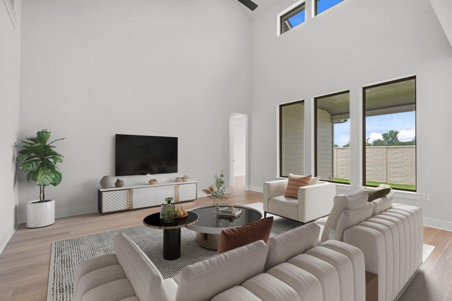 Open Concept Family Room - Virtually Staged Open Concept Family Room - Virtually Staged