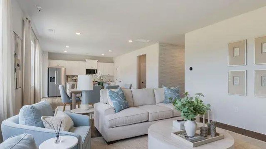 Furnished interior view inside a new home in Reserve at Gum Springs, Jefferson (Image 17).