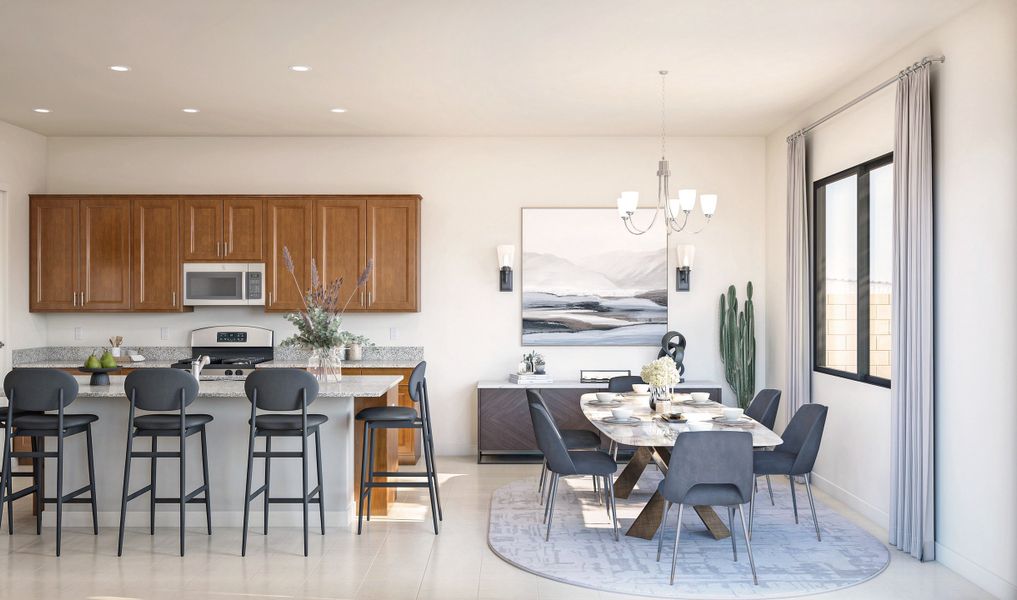 Dining area near kitchen