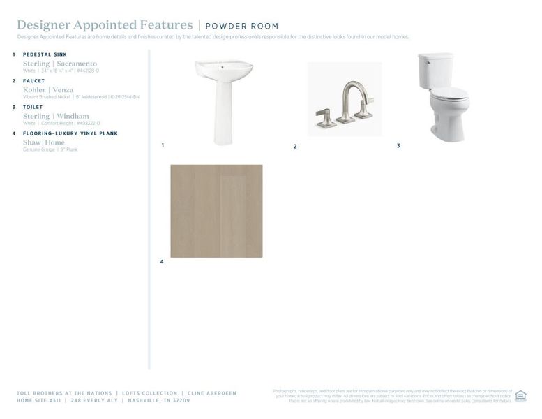Sample of building materials used in homes in The Nations, Nashville (Image 9). Sample of building materials used in homes in The Nations, Nashville (Image 9).