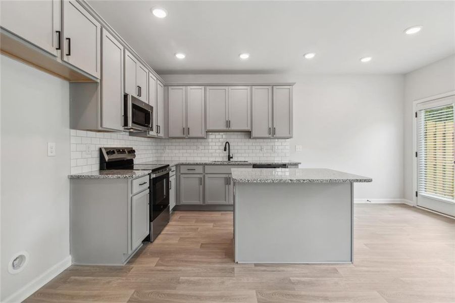 Furnished interior view inside a new home in , Cleveland (Image 12).
