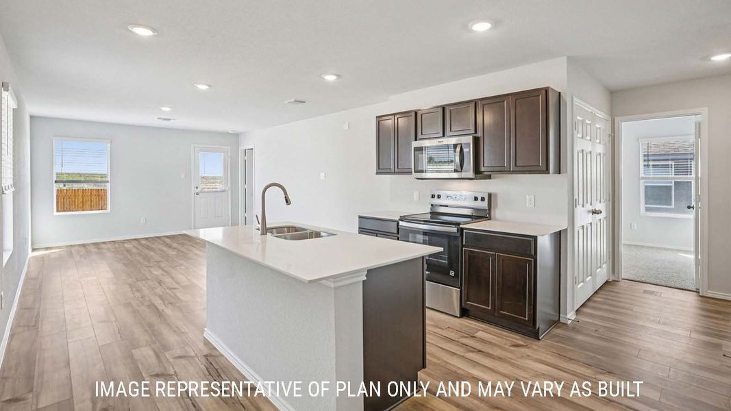 Furnished interior view inside a new home in The Villages at Schwertner Ranch, Jarrell (Image 7).
