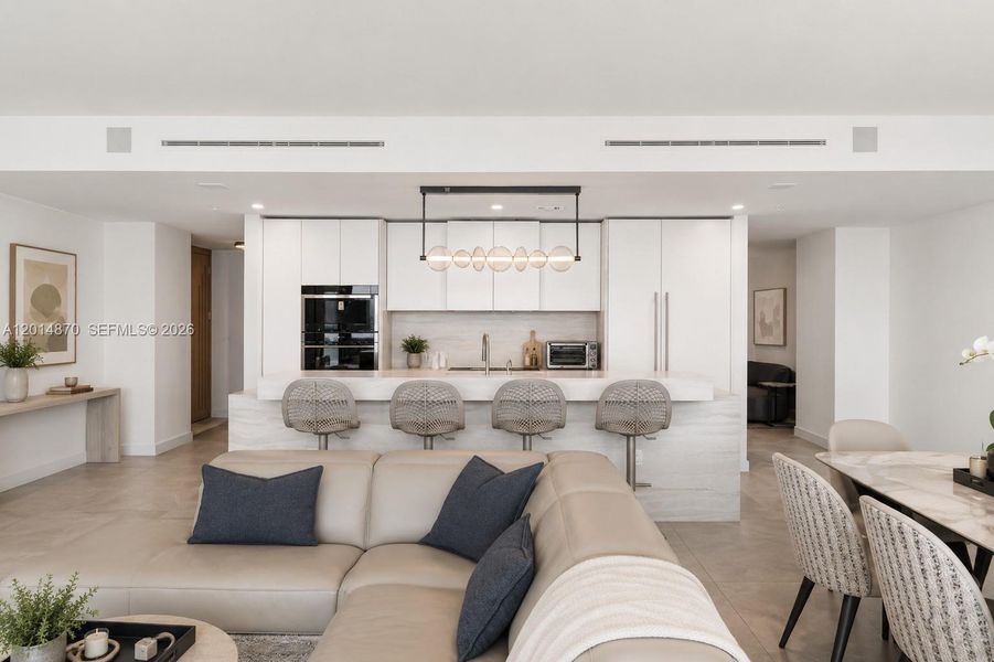 Furnished interior view inside a new home in , Pompano Beach (Image 6).