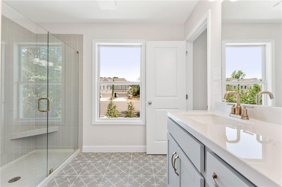 Furnished interior view inside a new home in Cherokee Township, Acworth (Image 9).