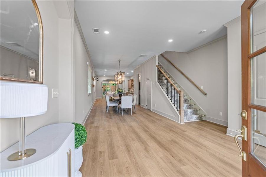 Furnished interior view inside a new home in , Atlanta (Image 3).