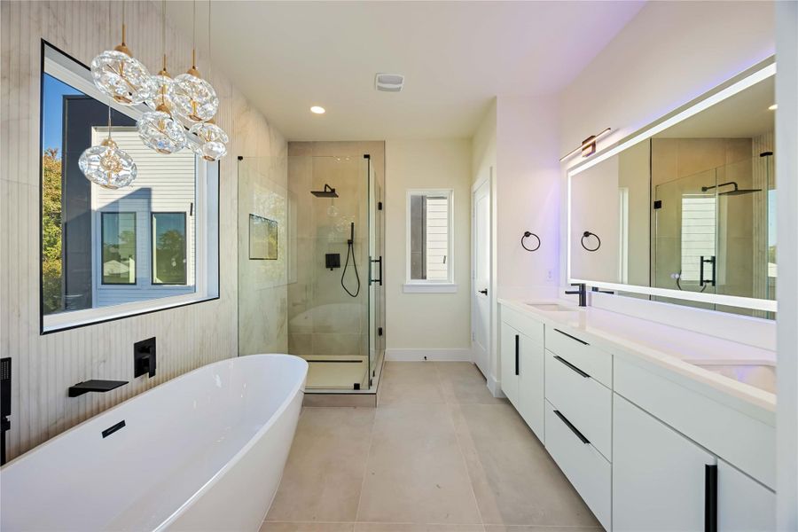 Furnished interior view inside a new home in , Houston (Image 7).