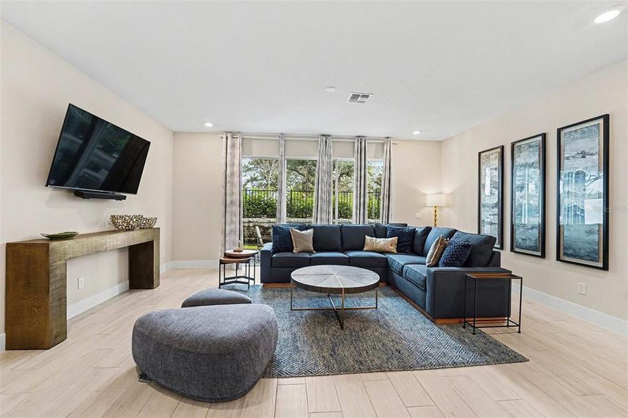 Furnished interior view inside a new home in , Reunion (Image 15).