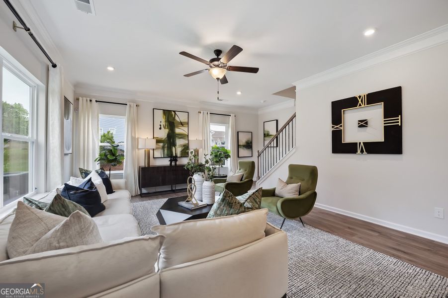 Furnished interior view inside a new home in Maddox Station, Eatonton (Image 15).
