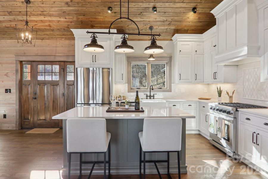 Furnished interior view inside a new home in , Maggie Valley (Image 7).