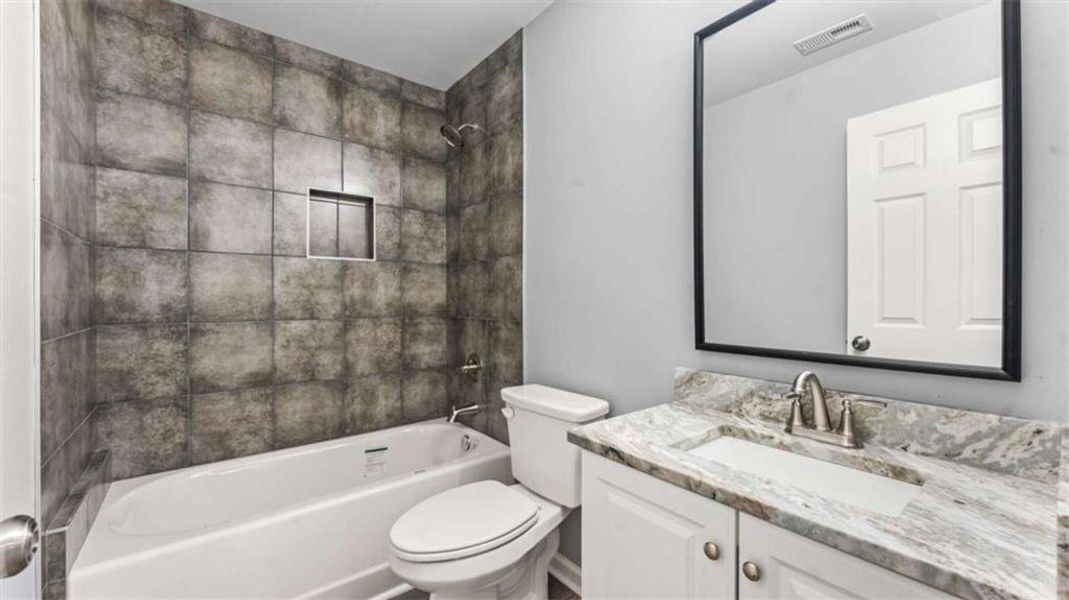 Furnished interior view inside a new home in , Cedartown (Image 8).