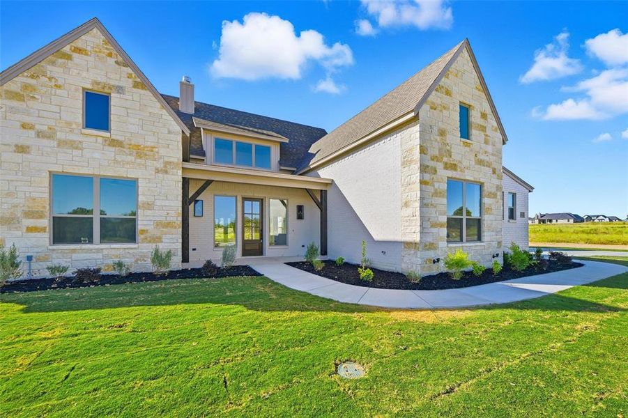 Exterior details and patio area of a home in , Poolville (Image 3). Exterior details and patio area of a home in , Poolville (Image 3).