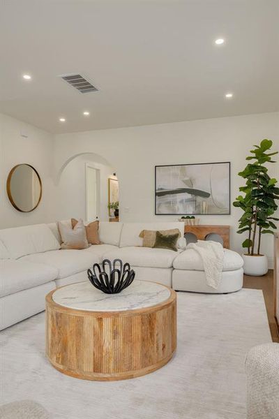 Furnished interior view inside a new home in , St. Petersburg (Image 9).