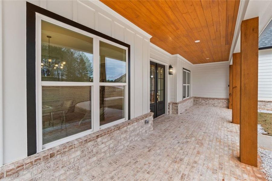 Exterior details and patio area of a home in , Social Circle (Image 30).