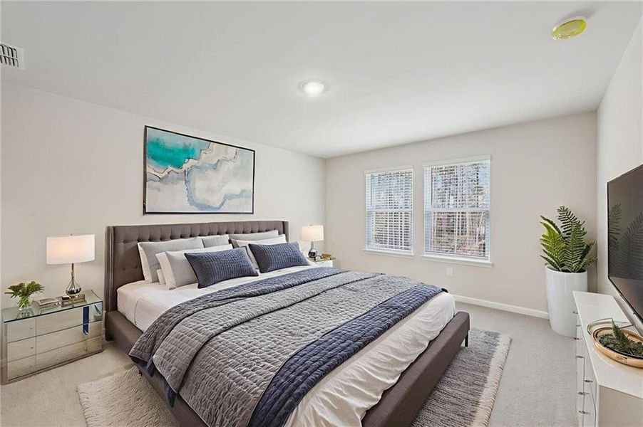 Furnished interior view inside a new home in Parkside at Grayson, Grayson (Image 6). Furnished interior view inside a new home in Parkside at Grayson, Grayson (Image 6).