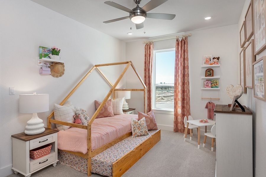 Representative furnished interior of a home built from the Ametrine by Taylor Morrison in Parkside on the River, Georgetown (Image 19).