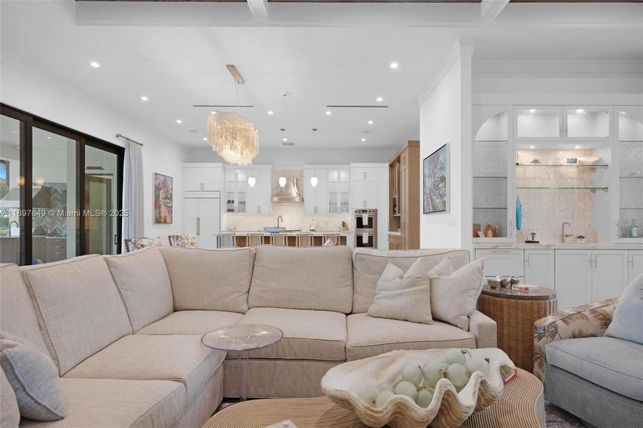 Furnished interior view inside a new home in , Key Largo (Image 23).