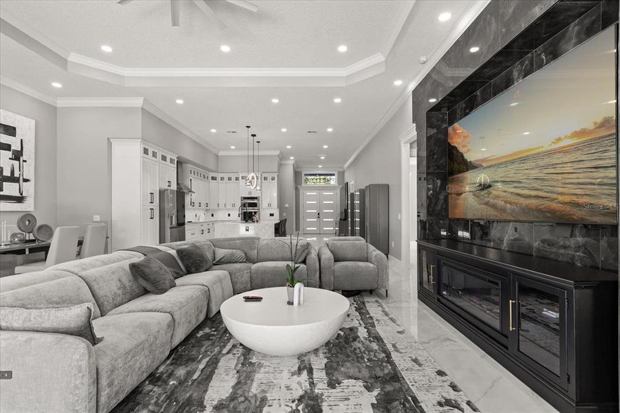 Furnished interior view inside a new home in , Clermont (Image 8). Furnished interior view inside a new home in , Clermont (Image 8).