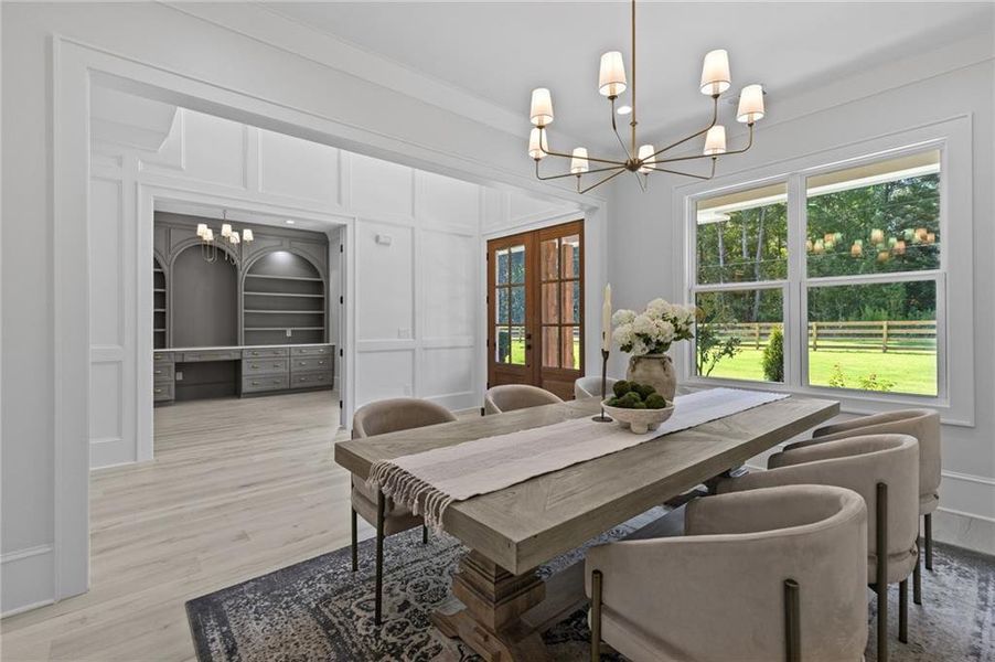 Furnished interior view inside a new home in , Dacula (Image 55).