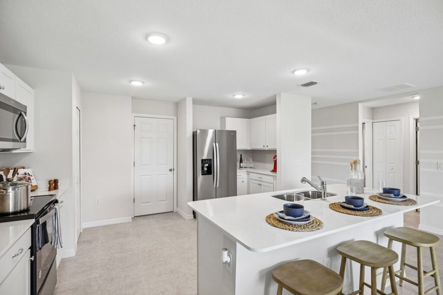 Representative furnished interior of a home built from the Royal by Holiday Builders in Citrus Springs, Citrus Springs (Image 10).