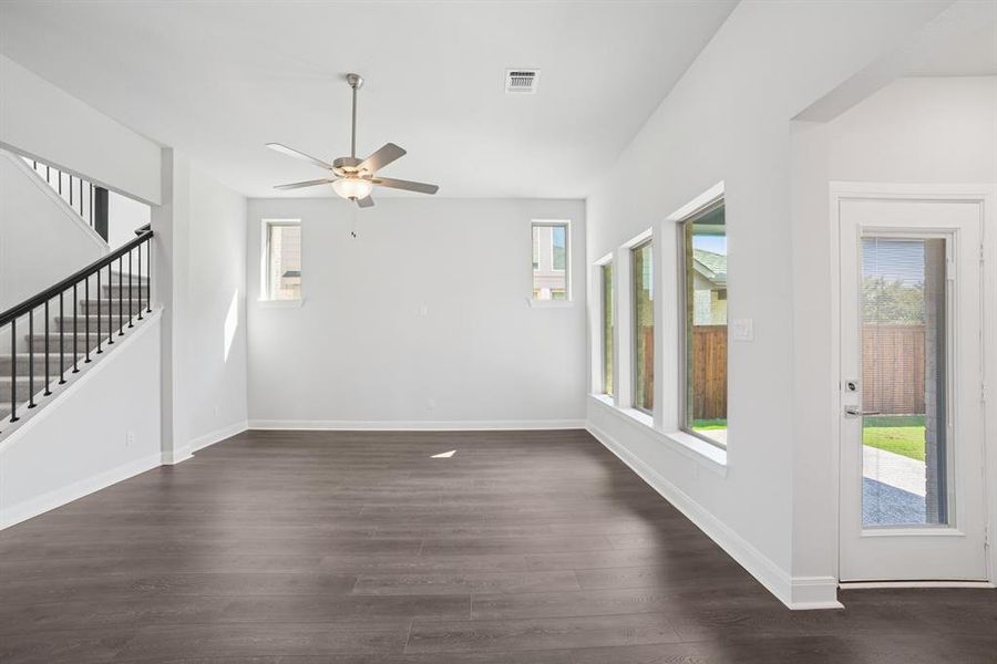 Spacious, unfurnished interior of a new home in Karis - Village Series, Crowley (Image 24). Spacious, unfurnished interior of a new home in Karis - Village Series, Crowley (Image 24).