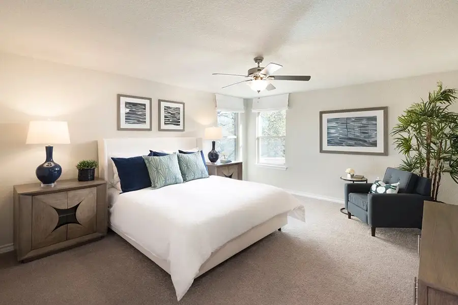 Furnished interior view inside a new home in Turners Crossing, Buda (Image 4).
