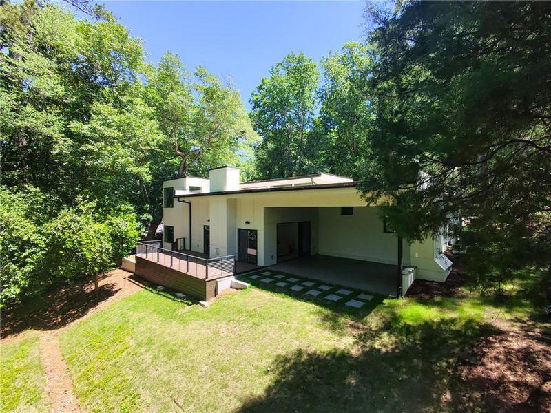 Exterior details and patio area of a home in , Atlanta (Image 30).