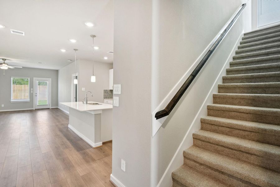 Photo is not of the actual home, but is an inspirational photo of builder’s model home and may depict options, furnishings, and/or decorator features that are not included