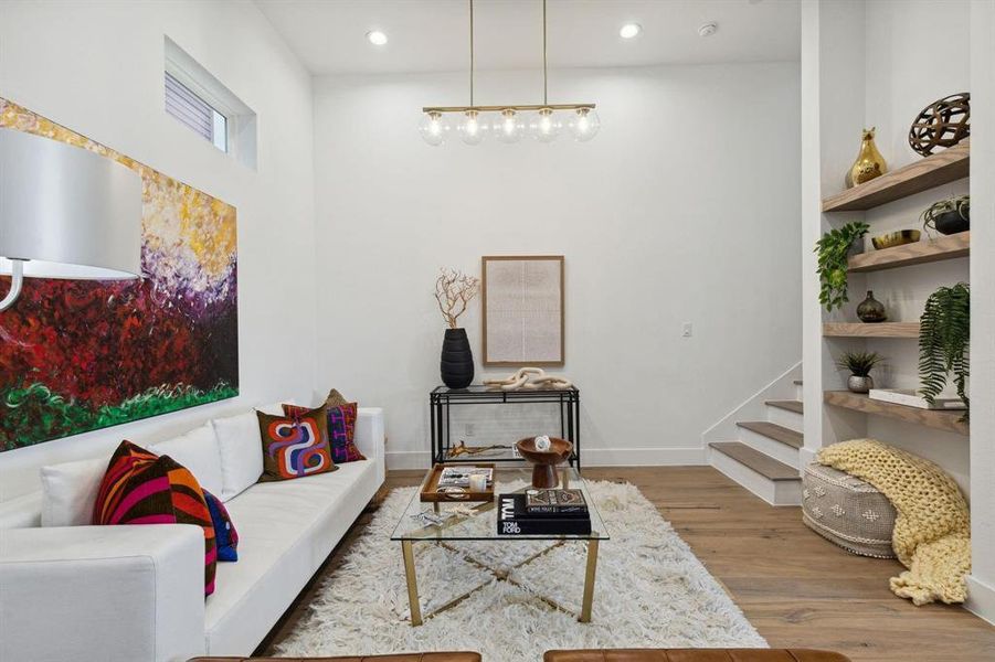 Furnished interior view inside a new home in , Dallas (Image 24).
