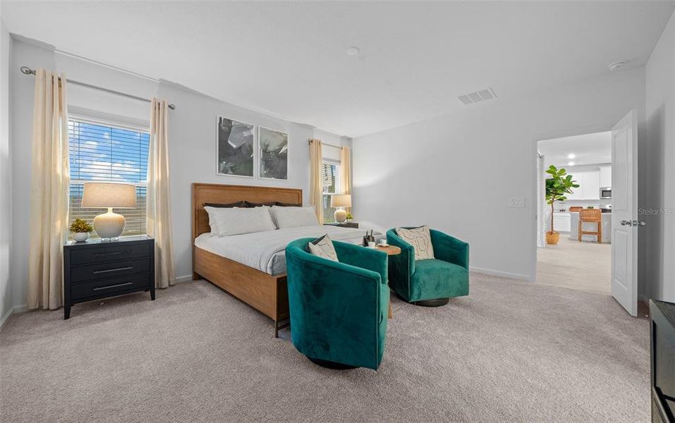 Furnished interior view inside a new home in Pioneer Ranch: Pioneer Ranch 60's, Ocala (Image 25).