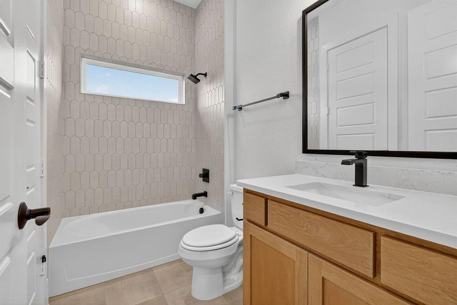 Furnished interior view inside a new home in The Grove, Fort Worth (Image 8).