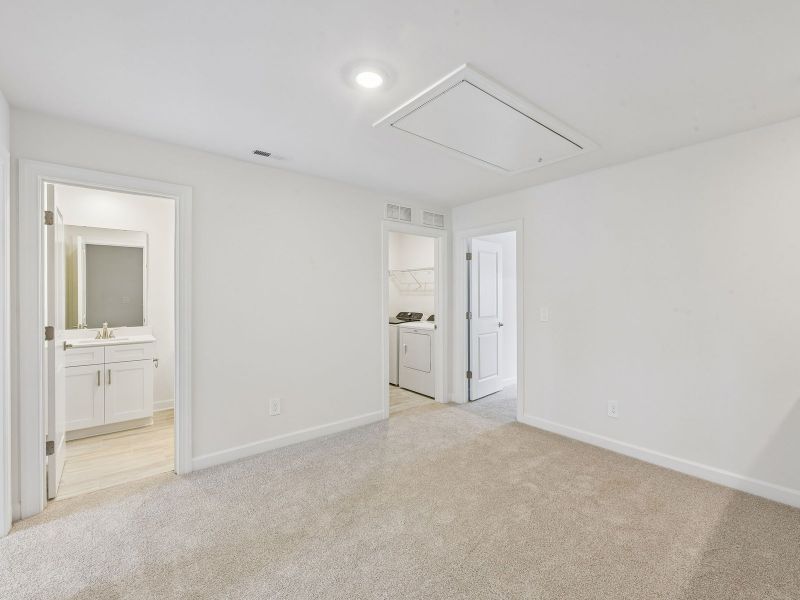 Spacious, unfurnished interior of a new home in Meadows at Wilson Farms - The Summit Series, Fort Mill (Image 13). Spacious, unfurnished interior of a new home in Meadows at Wilson Farms - The Summit Series, Fort Mill (Image 13).
