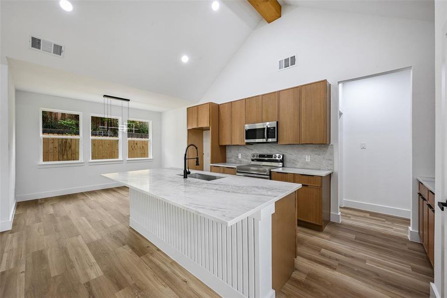 Furnished interior view inside a new home in , Dallas (Image 7).