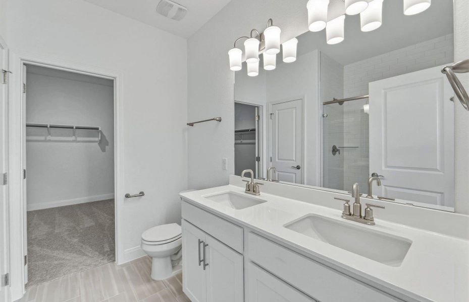 Furnished interior view inside a new home in Patterson Ranch, Georgetown (Image 10).