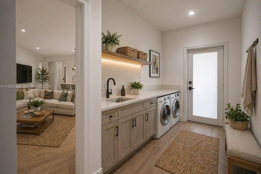 Image digitally enhanced and virtually altered; actual property condition may differ.