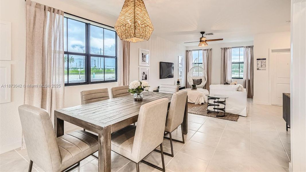 Furnished interior view inside a new home in Palm Cay, Florida City (Image 14).