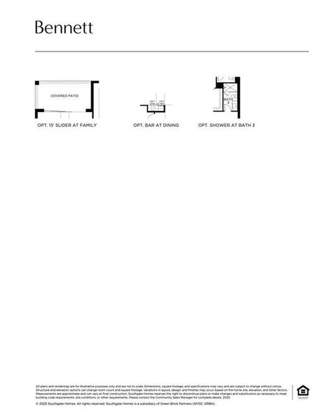 This dream home offers elevation B, optional slider at family and so much more!