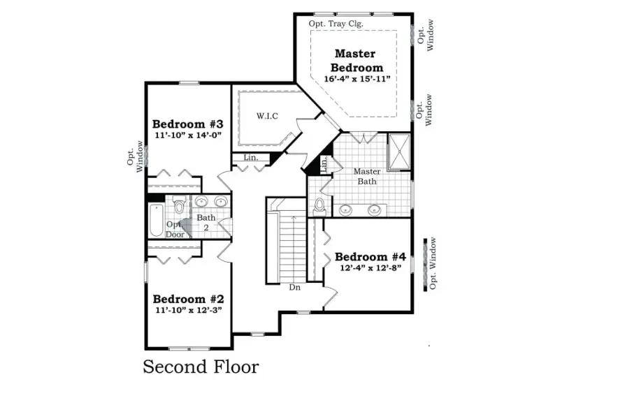 2D floor plan layout for the The Yorkshire by Norfolk Homes in Offsite Builds Southern Michigan, Ann Arbor, MI (Image 7).