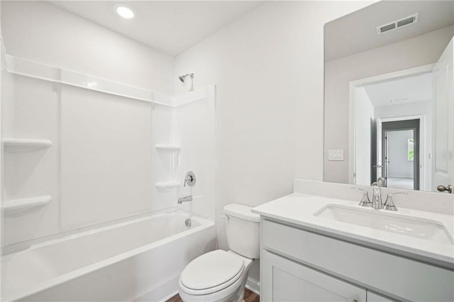 Furnished interior view inside a new home in Parkside at Grayson, Grayson (Image 6).