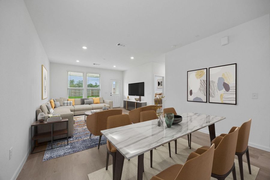 Furnished interior view inside a new home in Mavera, Conroe (Image 12).