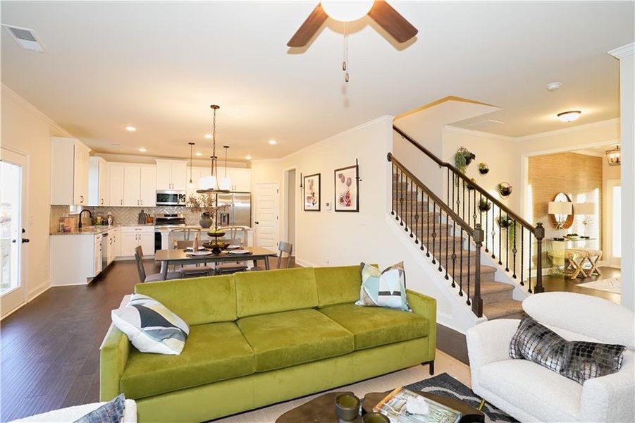Furnished interior view inside a new home in Hellen Valley, Braselton (Image 11).
