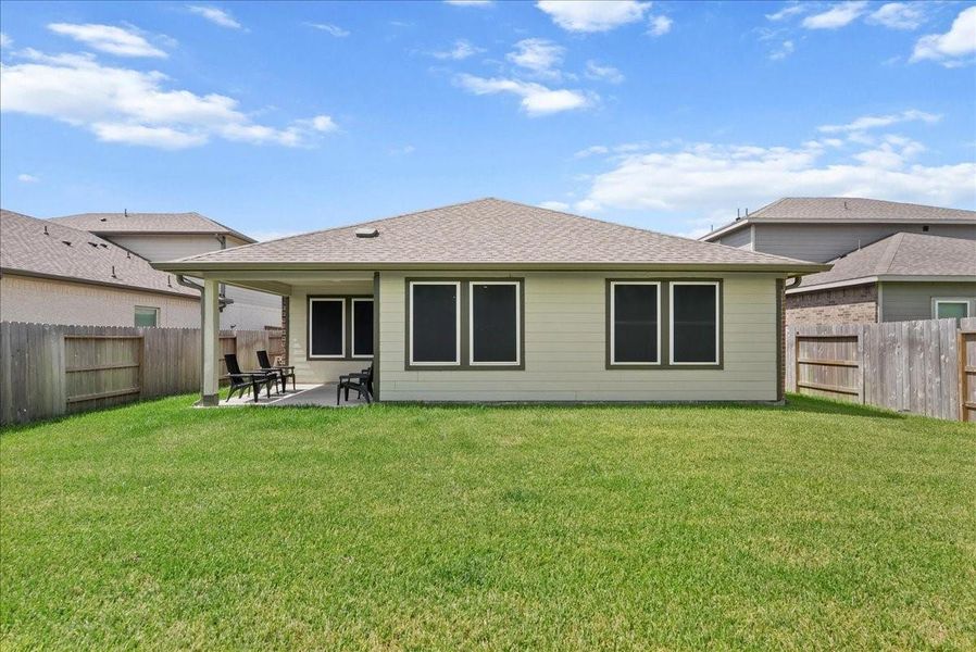 Exterior details and patio area of a home in , Texas City (Image 3). Exterior details and patio area of a home in , Texas City (Image 3).